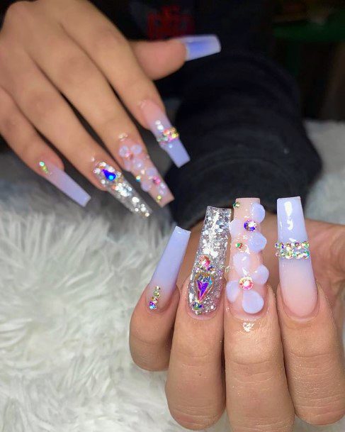 Sparkles And Round 3d Nail Art Women