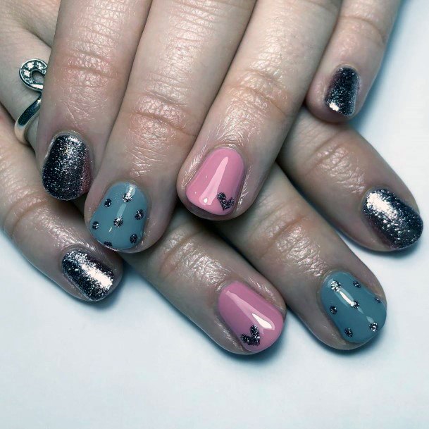 Top 50 Best Pink And Grey Nails For Women - Sweet Manicure Designs