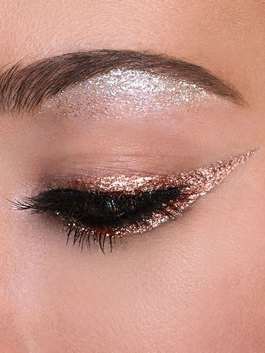 Sparkles Rose Gold Eye Makeup For Women