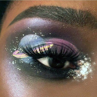 Sparkling Saturn Art Unique Eyeshadow Women