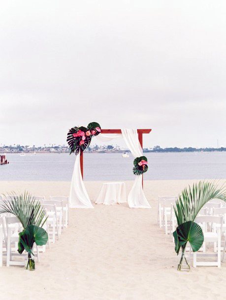 Spectacular Beach Wedding With Tropical Flowers