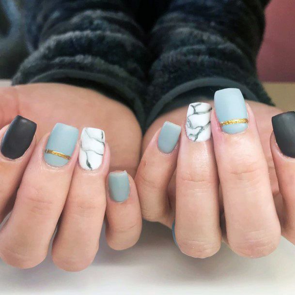 Spectacular Grey Nails For Women