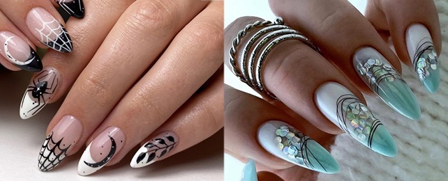 Top 100 Best Spider Nail Art Ideas For Women – Arachnid Fingernail Designs