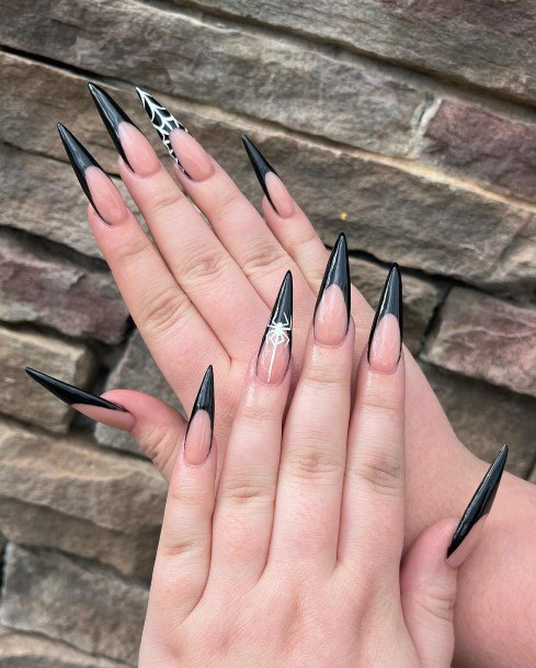 Spider Nails Feminine Ideas