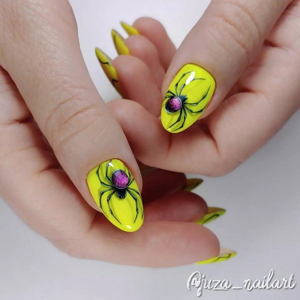 Spideric Womens Spider Nail Designs