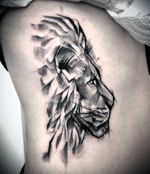 Splendid Lion Tattoo For Women