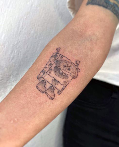 Spongebob Tattoo Feminine Designs