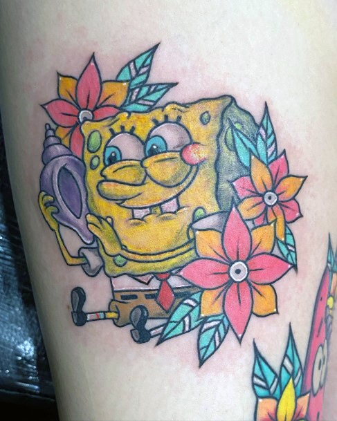 Spongebob Tattoos For Girls