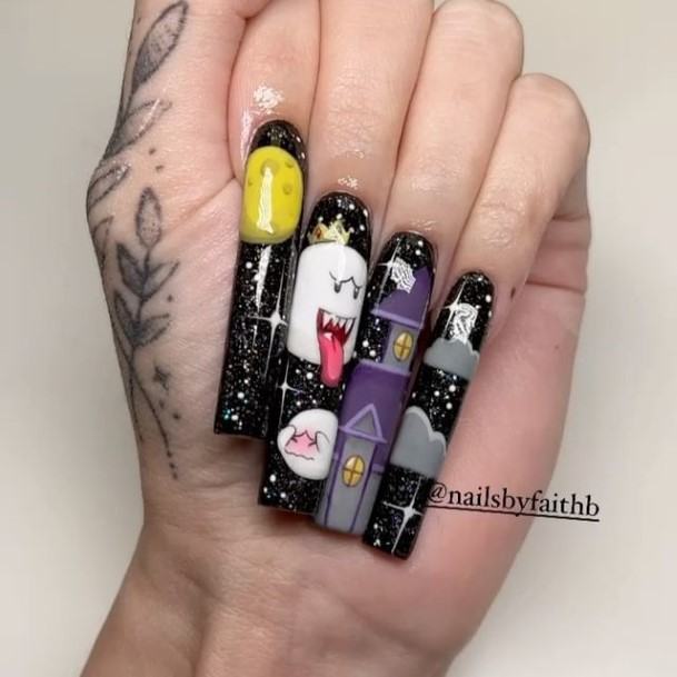 Spooky Nails Feminine Ideas
