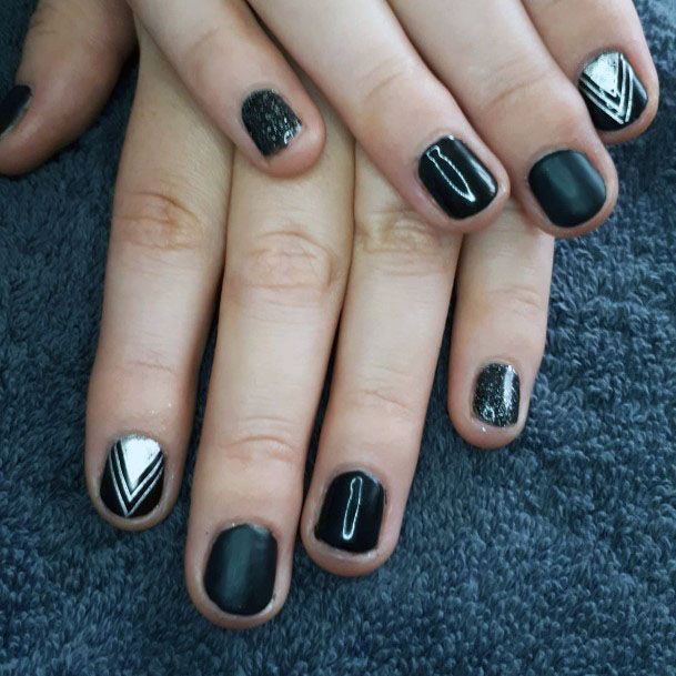 Sporty Matte Black And White Design For Women