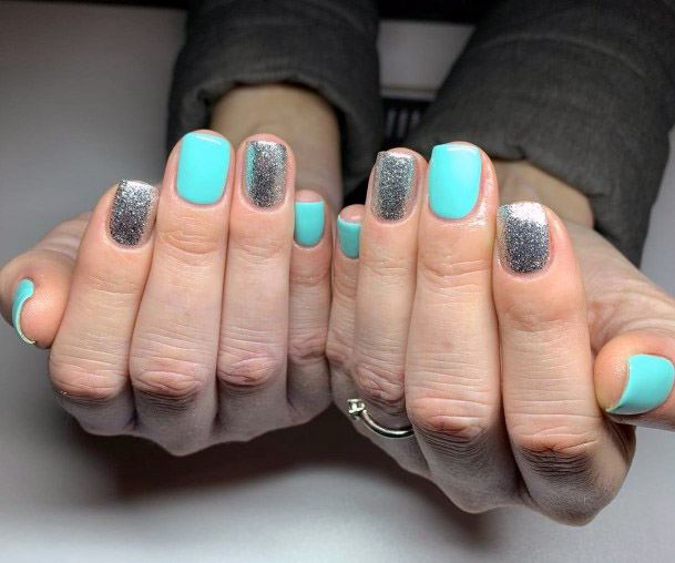 Spring Inspiring Blue Nails Women