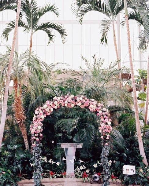 Spring Wedding Flowers Arch