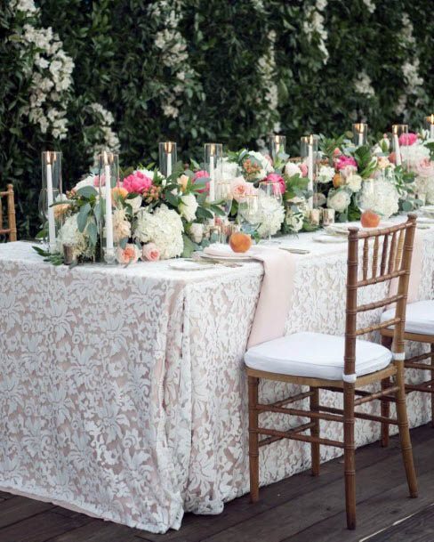 Spring Wedding Flowers Decor Table