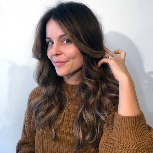 Square Faced Women With Tousled Curls And Natural Highlights
