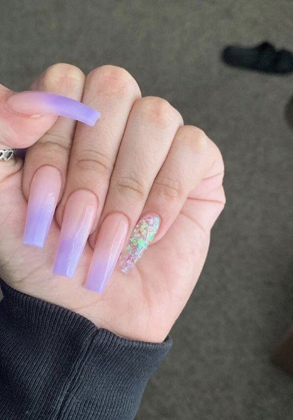 Square Ombre Female Nail Designs