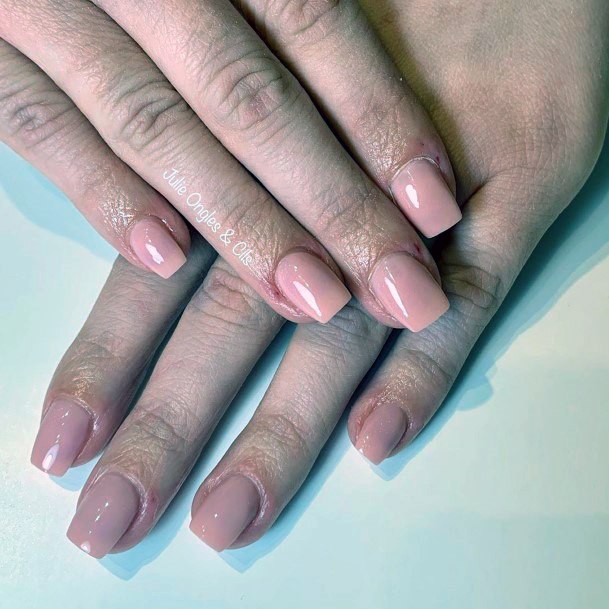 Square Tipped Natural Nail Ideas For Women