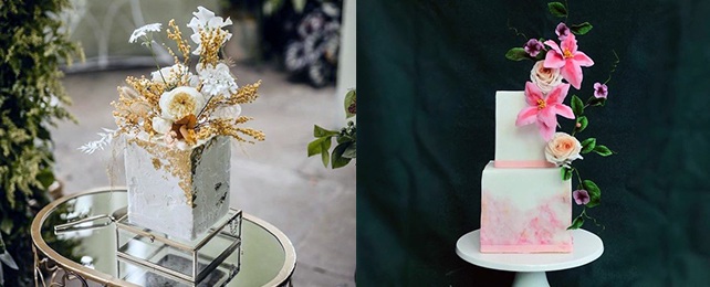 Top 70 Best Square Wedding Cake Ideas – Geometric Cake Designs