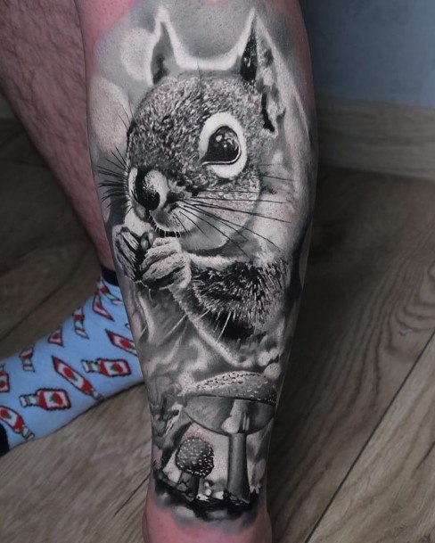 Squirrel Womens Feminine Squirrel Tattoos