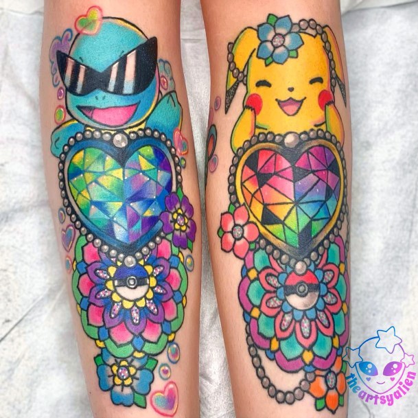 Squirtle Tattoo Feminine Designs