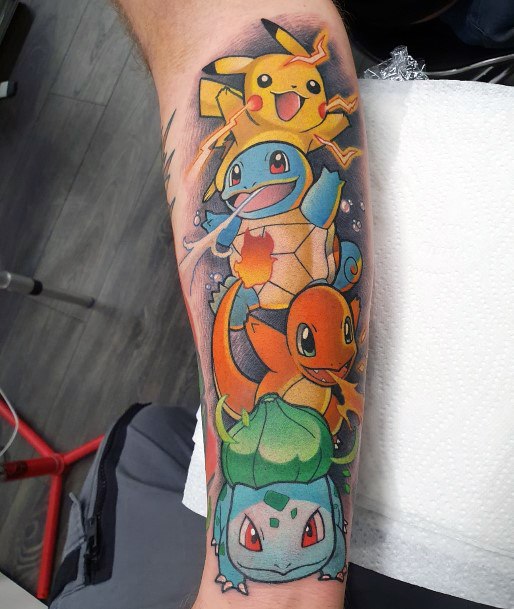 Squirtle Woman Tattoo Art