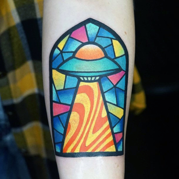 Stained Glass Girls Tattoo Ideas