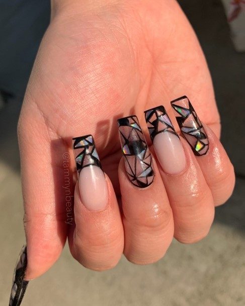 Stained Glass Womens Nails