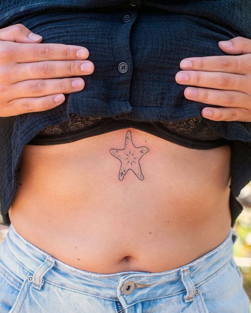 Starfish Tattoo For Ladies