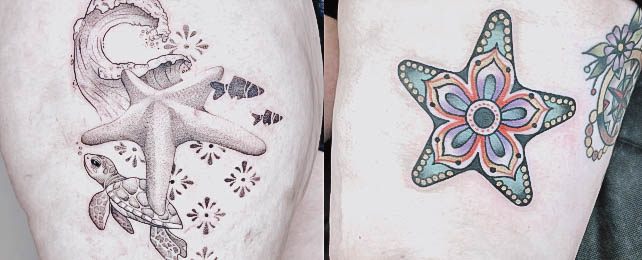 Top 100 Best Starfish Tattoos For Women – Echinoderm Design Ideas