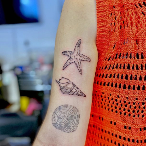 Starfishic Womens Starfish Tattoo Designs