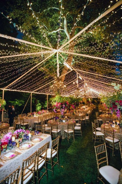 Starry Lights Wedding Ceiling Decor