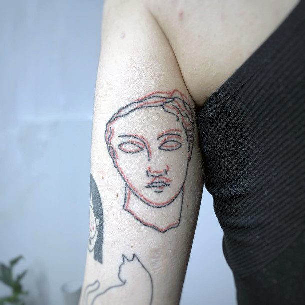 Statue Tattoo Design Ideas For Girls