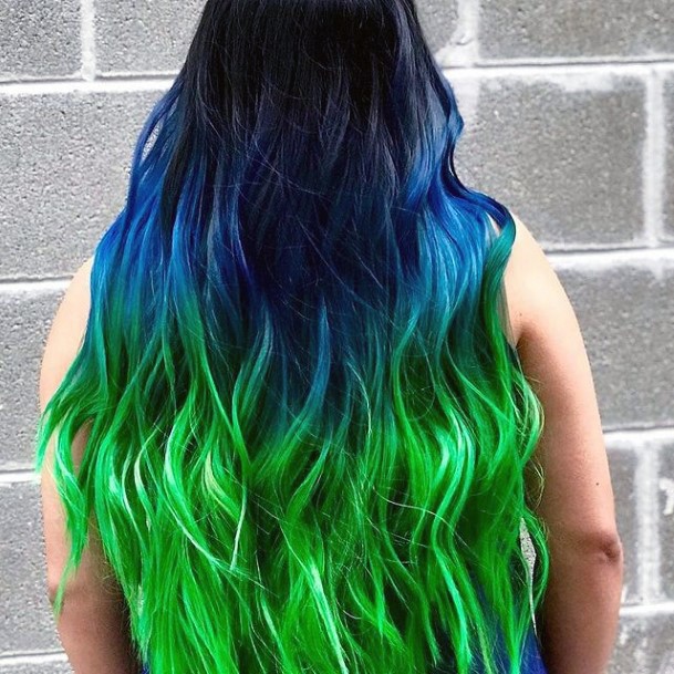 Stellar Body Art Hairstyles For Girls Green