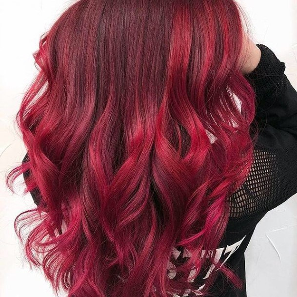 Stellar Body Art Hairstyles For Girls Red Ombre