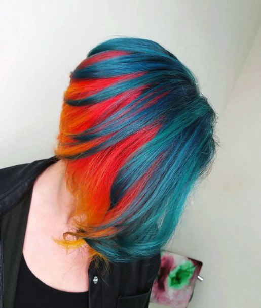 Stellar Body Art Hairstyles For Girls Turquoise