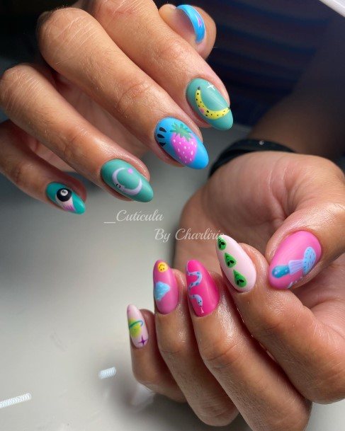 Stellar Body Art Nail For Girls Banana