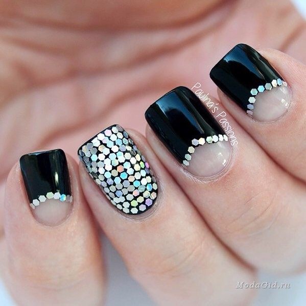 Stellar Body Art Nail For Girls Black Prom