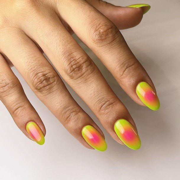 Stellar Body Art Nail For Girls Bright Ombre