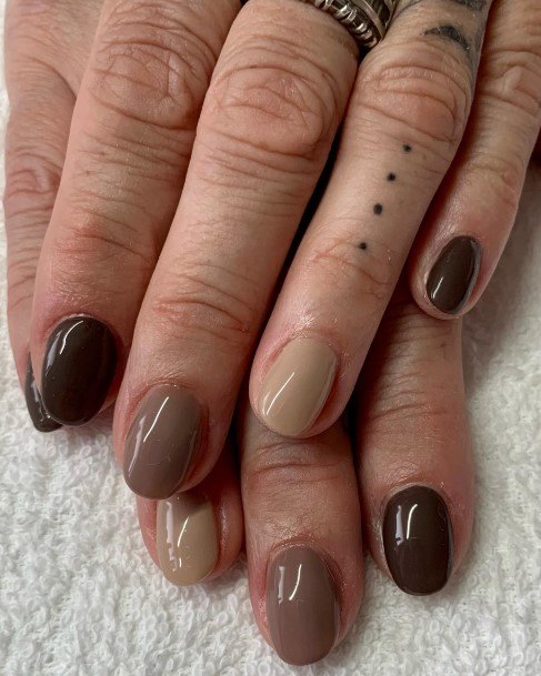 Stellar Body Art Nail For Girls Dark Brown