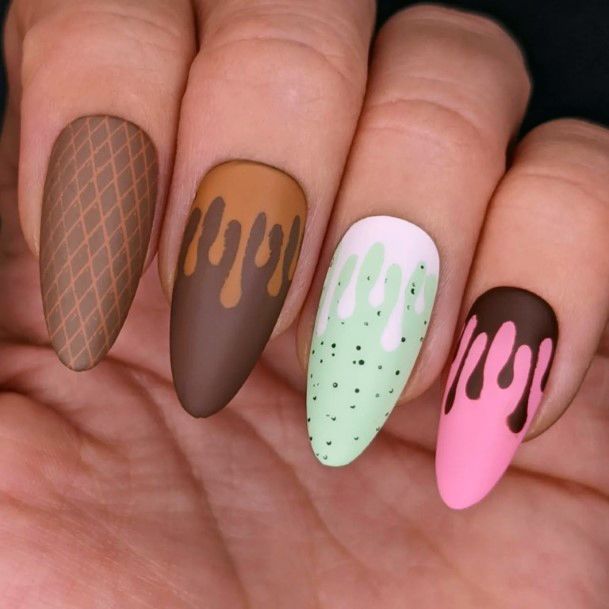 Stellar Body Art Nail For Girls Ice Cream