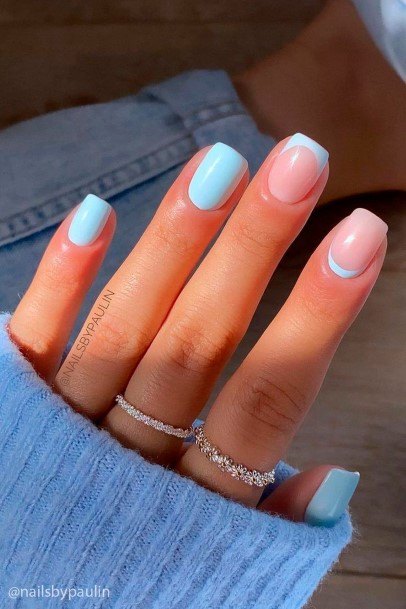 Stellar Body Art Nail For Girls Light Blue