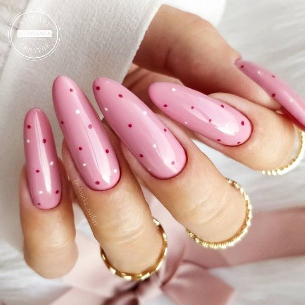 Stellar Body Art Nail For Girls Short Pink And White