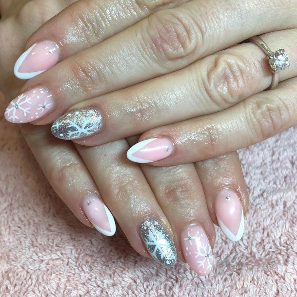 Stellar Body Art Nail For Girls White And Silver