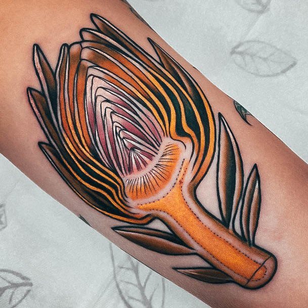 Stellar Body Art Tattoo For Girls Artichoke