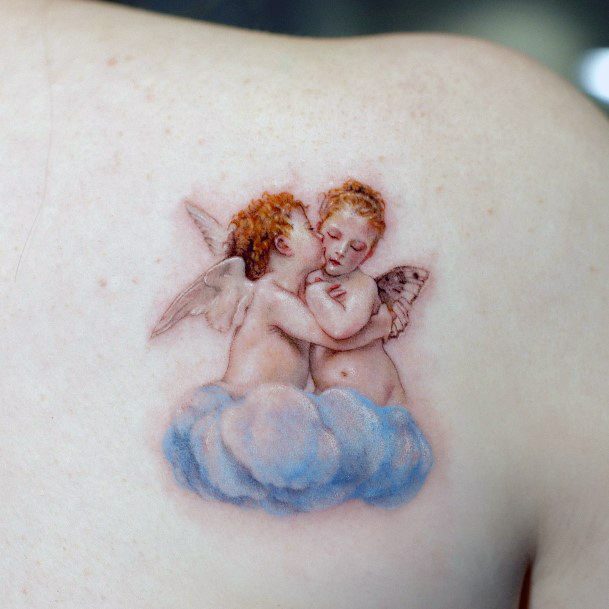 Stellar Body Art Tattoo For Girls Baby Angel