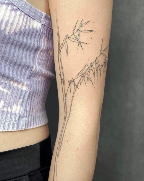 Stellar Body Art Tattoo For Girls Bamboo