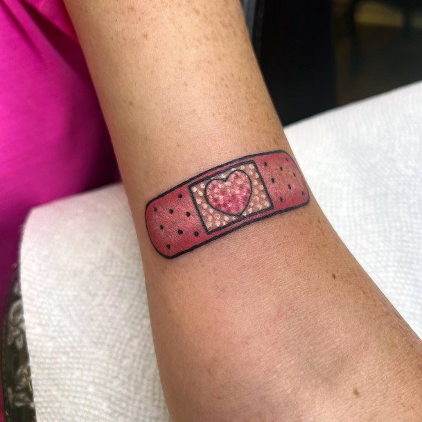 Stellar Body Art Tattoo For Girls Bandaid