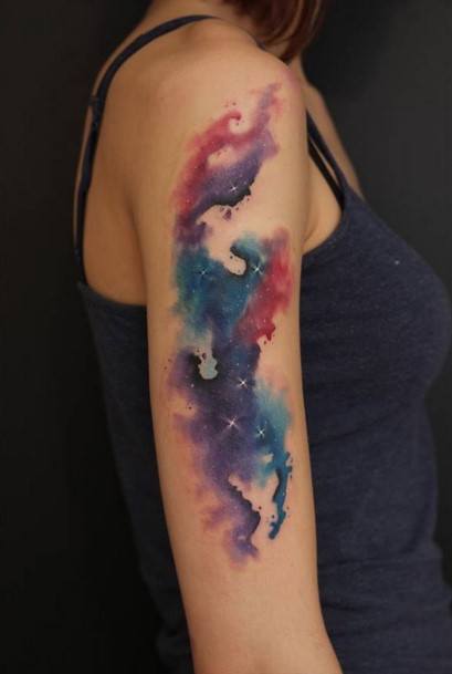 Stellar Body Art Tattoo For Girls Beautiful