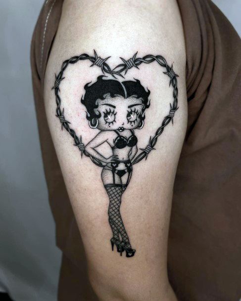 Stellar Body Art Tattoo For Girls Betty Bop