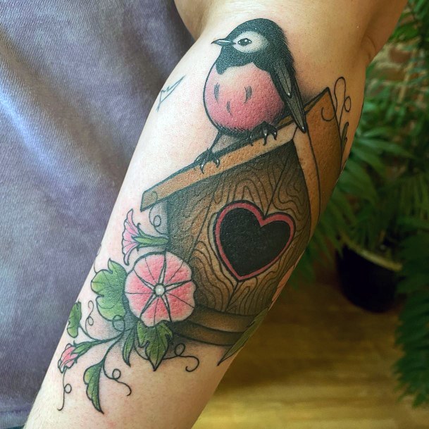 Stellar Body Art Tattoo For Girls Birdhouse