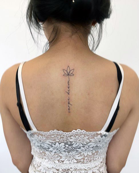 Stellar Body Art Tattoo For Girls Carpe Diem